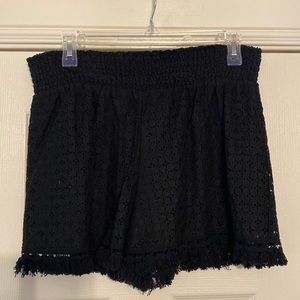 Xhilaration Black Dangle Trim Shorts